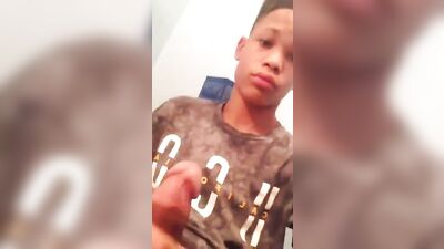 Dark Boy Porns Cock Exposed in Big Black Handjob Gay Porn Video!