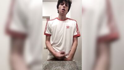 Adidas Twink Porn Squirts Cum: A Gay Amature Big Cocks Porn Video Full of Cum Shots!