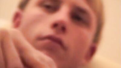 Blond Boy Shoots His Load Again in a Gay Porn Video!