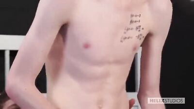 Horny Romantic Twinks - Bareback Oral Action Ass Play!