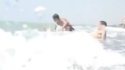 Gay Surfers Cum by Water - Blond Boys Cum Shots Fun Public Outside Vintage