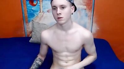 Cum Shot Solo Web-Cam Twink: Oil and Attraction!