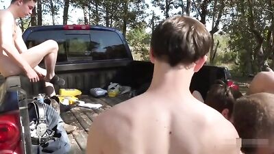 Joey Mills and his buddies - Action Ass Play Bareback Big Cocks Oral Public Outside - Twinksex