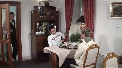 Gay Twinks in Restaurant: Hungry for Hot Sex!