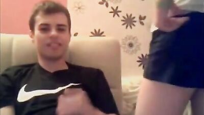 Friends Two cute teens play and show on gay tube webcam