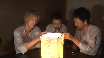 Asian Ass Play Group Sex 筋肉イケメン男子たち３ｐ