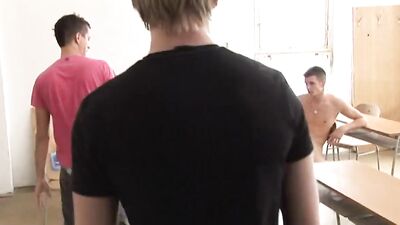 New in Class: Bareback Big Cocks Blond Boys Cum Shots