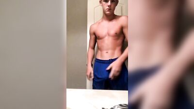 Blue Boy Strip Gay Porn: Solo Porn Action!