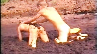 Gay Porn Video: Vintage GBT Boy Sex Battle in Muddy Shores