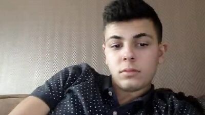 Young Turkish Stallion Cums on Stomach with Straight Boys