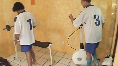 Brazilian Soccer Hunks: Hardcore Cum Shots!