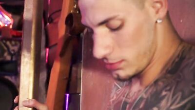 Street Heat: Muscle Boy Man Meets Hot Blonde Stranger