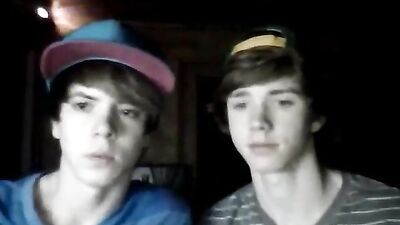 Gay Teen Skype Jerk Boys: Explosive Action with Straight Buddies!