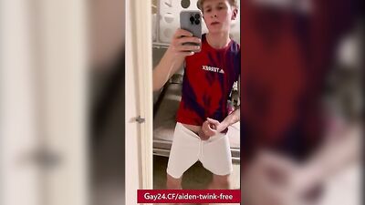 Young & Wild: Cute Twink Jerks Off in the Car and Park!