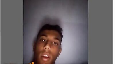 Young Black Cutie Gives Hot Web-Cam Performance with Big Load