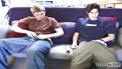 Gay Porn - Straight Friends Go Down on Each Other!