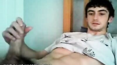 Gay Buddy JO Session Online - Convinced my friend to jerk off with me!