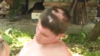 Outdoor Vintage Blond Boy BJ Boys Porn: Shaggys Cum Shots