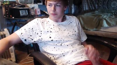 Hot Ginger Teen Cumming Again: A Gay Porn Cam Video
