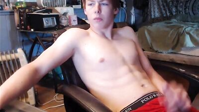 Hot Ginger Teen Cumming Again: A Gay Porn Cam Video
