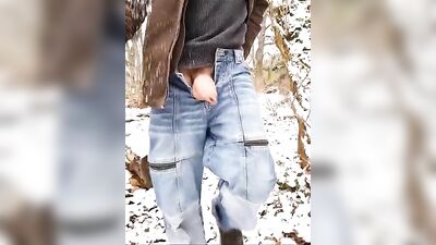 Uncut Long Cock Flops Around & Cums Boys Porn