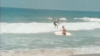 Surfing Heat - Blond Boys Cum Shots Handjob