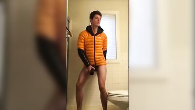 Gay Teen Fucks Dildo & Cums with Fleshlight - Cum Shots Fetish Solo