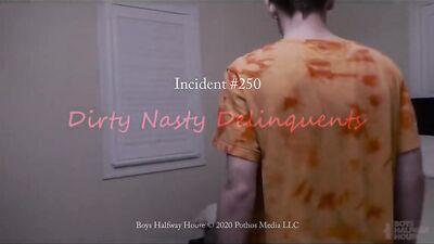 Two boys bareback porn, side by side and hard