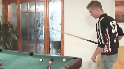 Gay Games and Cocks - Big Blond Boys Play Pool for Ultimate Cum Shots!