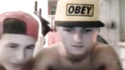Gay Teen Porn Web Cam Fun Handjob Show: Two Cute Boys Playing Online!