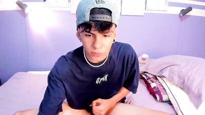 Latino Solo Amateur Help with Org! Web-Cam Big Cock Handjob Action