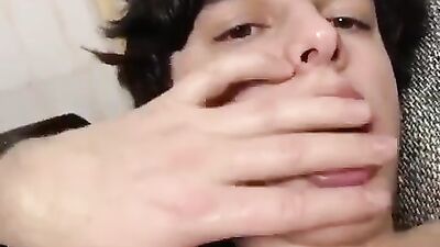 Fed his own cum by daddy