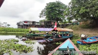 Latin Muscle Boys Help with the New Organization - Big Cocks, Public Outside Fun!