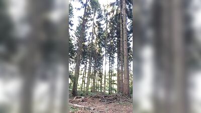 Blond Cuties Get Woodsy with Each Others Cum!