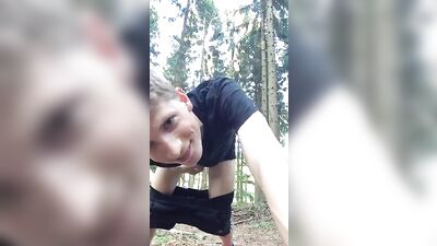 Blond Cuties Get Woodsy with Each Others Cum!