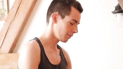 Sticky Breakfast Raw Cum Shots - Two lads have a raunchy and sticky breakfast with lots of bareback cum shots.