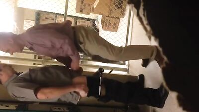 Straight Guys Secret Desire - Cum Eating in the Stock Room!
