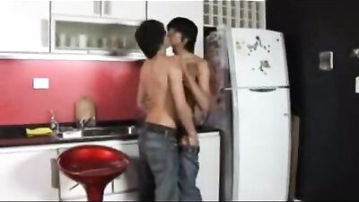 Gay Kitchen Cravings - Hardcore Fucking with Big Cocks and Explosive Cum Shots!