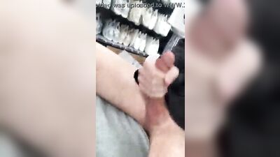 Shop Boy Jerking: Cum Shots Fun Handjob!