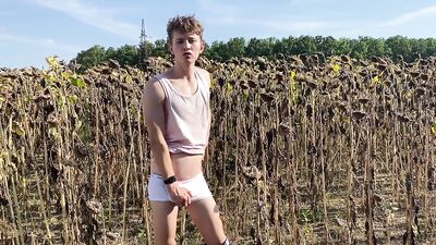 Gay Porn Field Amateur Solo - Gay cute boy wanks in the wild (190 characters)