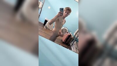 Seduces as he strokes: Solo Blond Boy Action Amature Big Cocks Handjob!