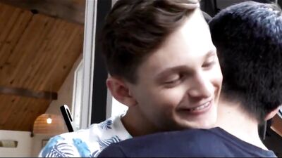 Gay Porn Twink House by the Lake - Action Bareback