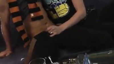 Gay Porn Orgy: Bareback Boys Cum Fest