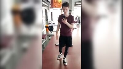 Twink Cumshot Fantasy at Gym Toilet - Hot Amateur Solo Porn