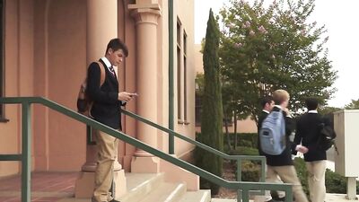 Gangbanged Freshmen: Evan, Dylan and Daniels Wild After-School Orgy!