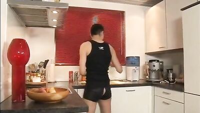 Gay Porn: Hot Kitchen Action - Bareback Lads