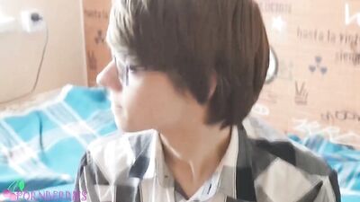 German Nerd Gets Some Spanking with Frontage Boys Porn