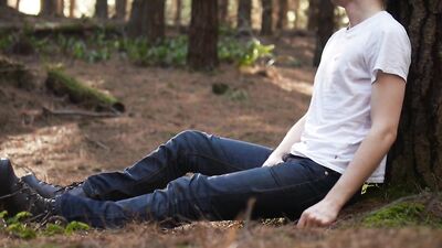 Forest Boys Porn: A Public Outside Solo Experience