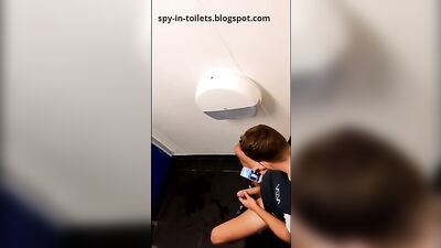 Spy for young wankers in public toilet - Big Cocks Straight Boys Voyeur spycam spying toilet hidd*en cam voyeur!