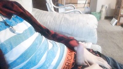 Gay Teen Wanks on Couch with Fresh Meat Pornstars!